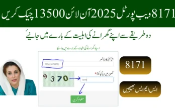 8171 ویب پورٹل 2025 آن لائن 13500 چیک کریں