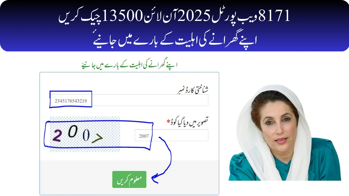 8171 ویب پورٹل 2025 آن لائن 13500 چیک کریں